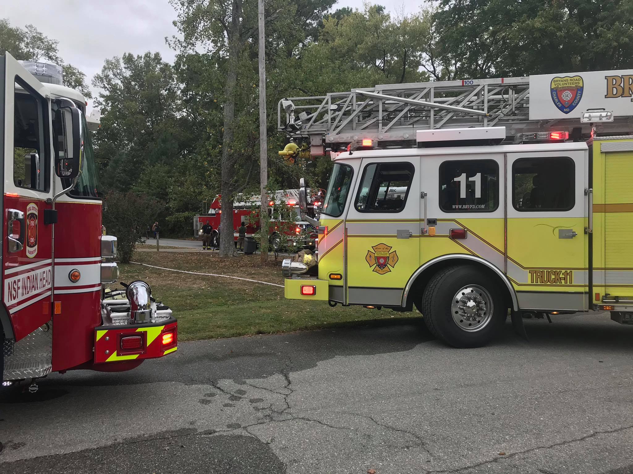 Truck 12 Responds to Indian Head House Fire Waldorf Volunteer Fire